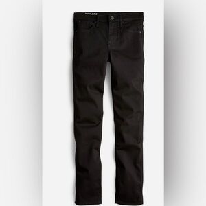 J. Crew 9" mid-rise vintage slim-straight jean in Stay Black wash